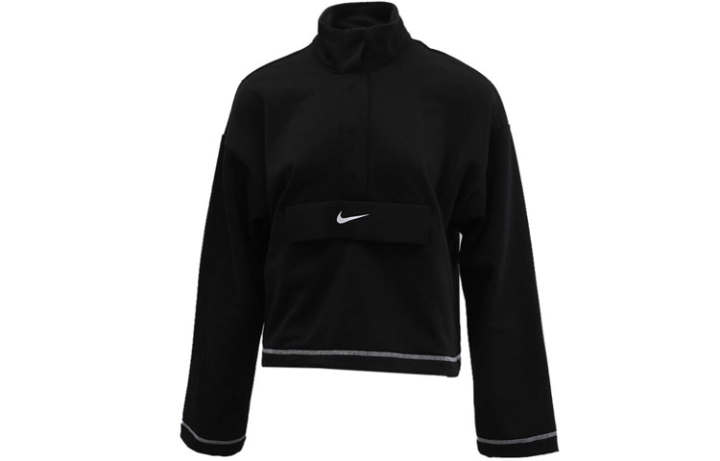 Nike Nike Sweatshirts Women's Black Stand Collar Moderate Regular