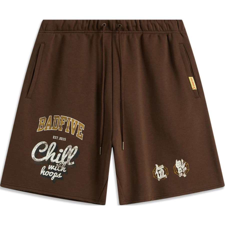 Li-Ning Li Ning Basketball Collection Casual Shorts Men's Earth Umber