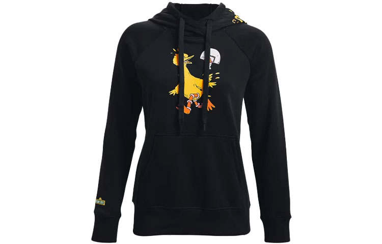 Under Armour Curry Big Bird Thickened And Fleece Lined Thermal Cartoon Pattern Sports Hooded Pullover