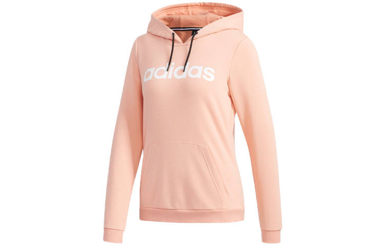 Adidas Neo Sweatshirts Women's Gray Pink Hooded Moderate Regular