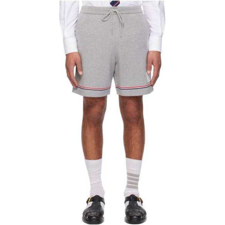 THOM BROWNE THOM BROWNE Mid Rise Drawstring Track Shorts