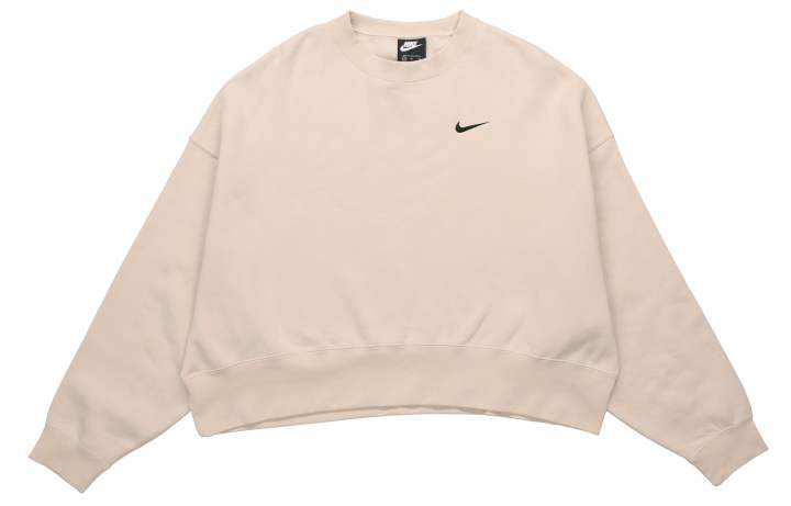 Nike Nike Sweatshirts Women's Ecru Crew Neck Moderate Regular