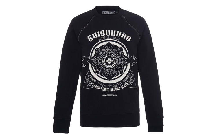 EVISU Sweatshirts Women's Black Crew Neck Moderate Other
