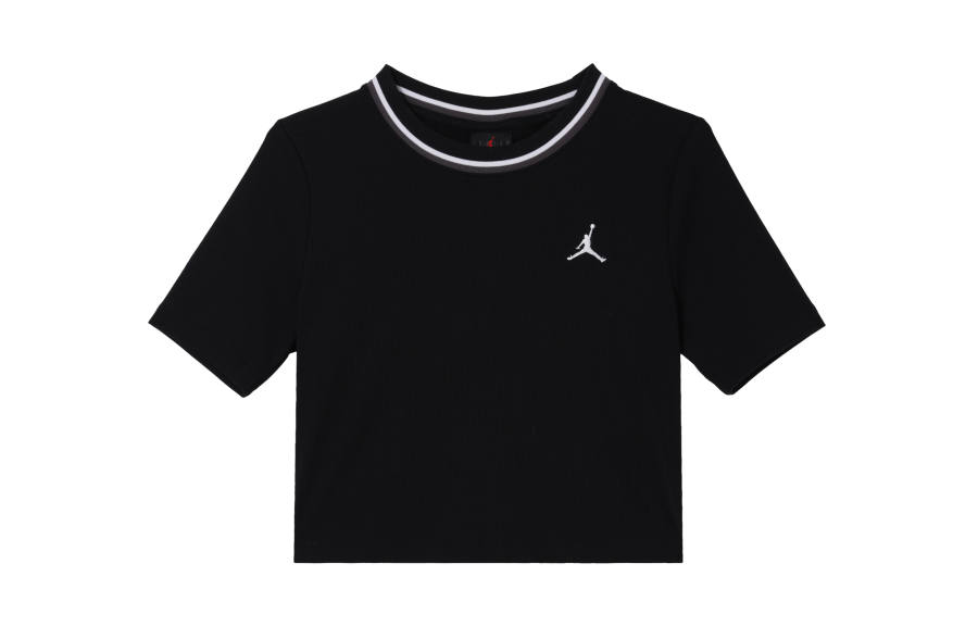 Jordan Jordan T Shirts Women's Black Crew Neck Moderate