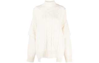 KHRISJOY 【Previous Season】logo-jacquard cable-knit jumper