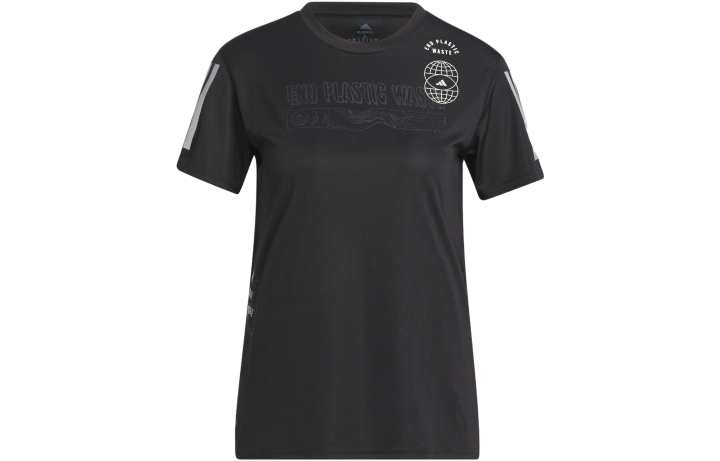 Adidas Adidas T Shirts Women's Black Crew Neck Moderate Straight Fit