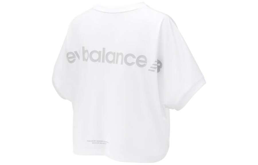 New Balance New Balance T Shirts Women's White Crew Neck Moderate