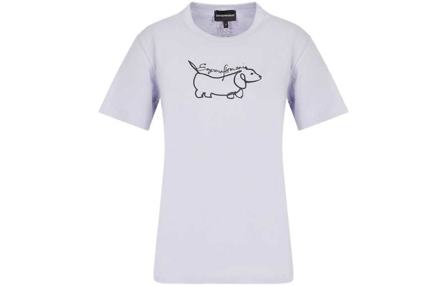 EMPORIO ARMANI SS23 T Shirt Women's Light Purple