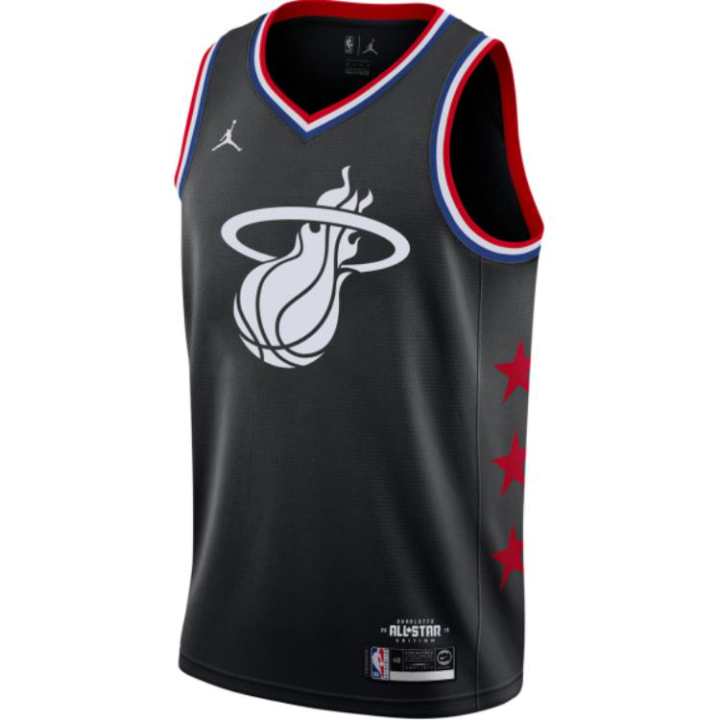 Jordan Jordan x NBA Miami Heat Team Basketball Jersey Unisex Black