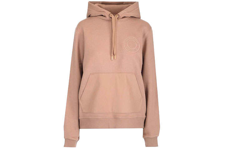 Burberry Logo Hooded Sweatshirt Beige
