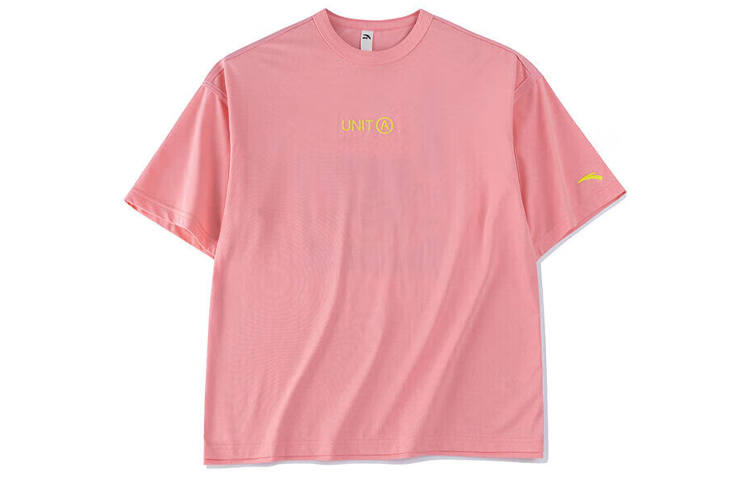 ANTA Life Collection T Shirts Women's Pomegranate Powder Crew Neck Moderate Straight Fit
