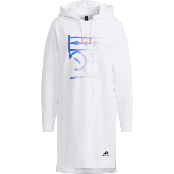 Adidas Adidas Sweatshirts Women's White Hooded Moderate Regular