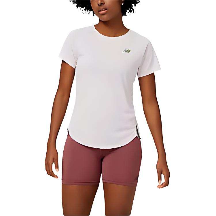New Balance New Balance ICEX T Shirt Women's Stone Powder Color