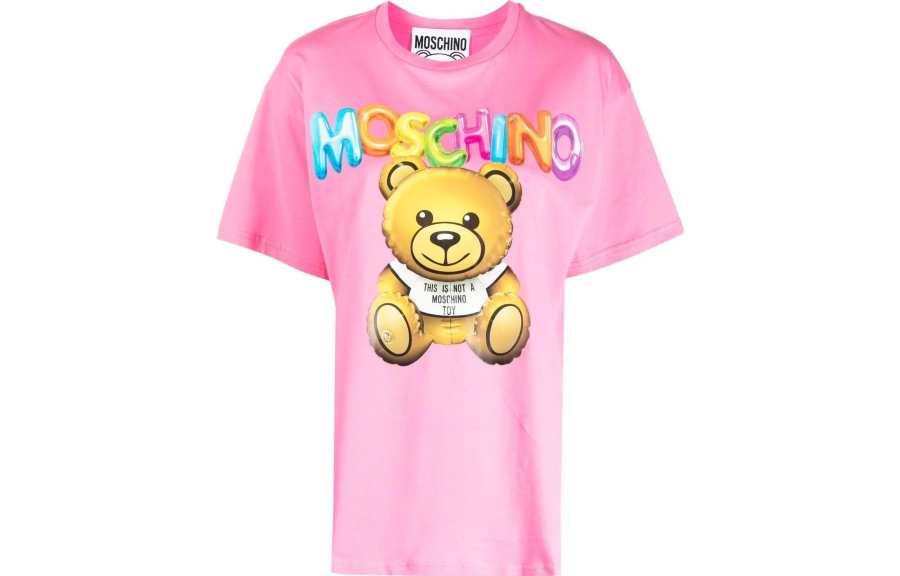 MOSCHINO T Shirts Women's Pink Crew Neck