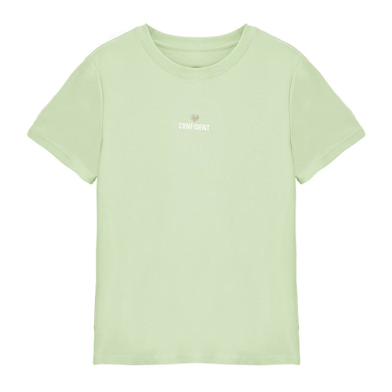 XIANGYING T Shirts Women's Crew Neck Moderate Straight Fit