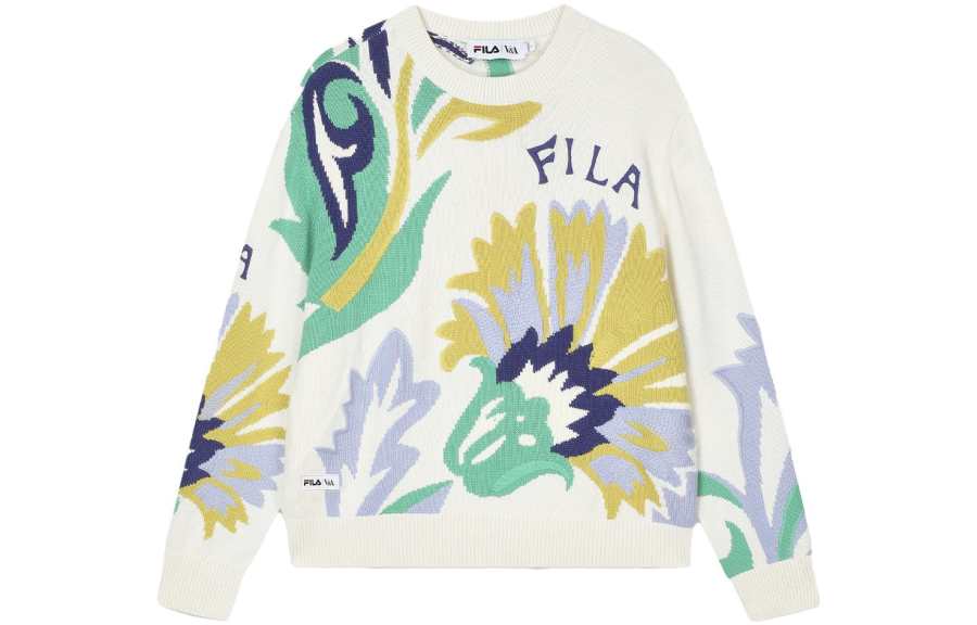 FILA x V&A BOWUGUAN , LIANMINGKUAN Long Sleeved Sweater Women's All Over Print