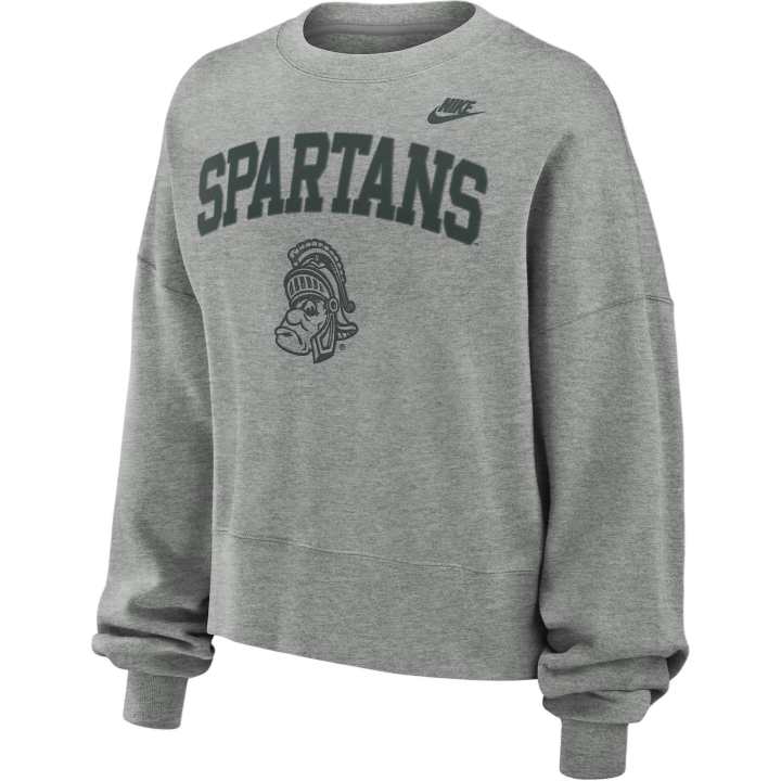 Nike Nike Michigan State Spartans Legacy Classic Arch Women's Nike College Pullover Crew