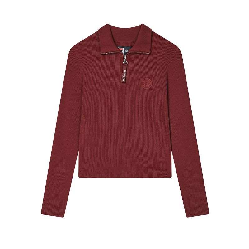 FILA x ETUDES Sweater Women's Song Wei'er Burgundy
