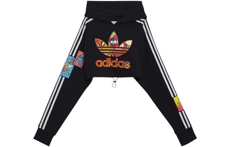 Adidas Originals Adidas X Jeremy Scott Women'ss Cropped Hoodie Black