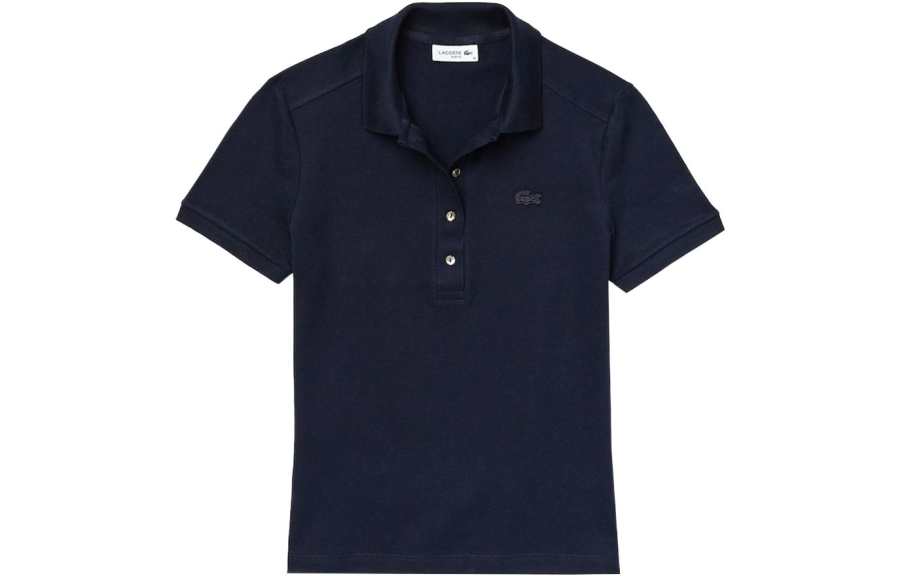 LACOSTE L.12.D Slim Fit Stretch Mini Piqué Polo Shirt