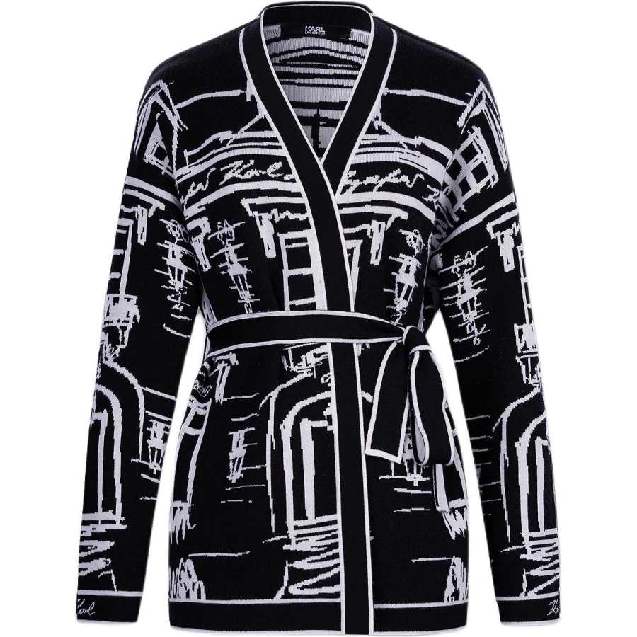 KARL LAGERFELD / Karl Lagerfeld Jeans Sweater Women's Black White