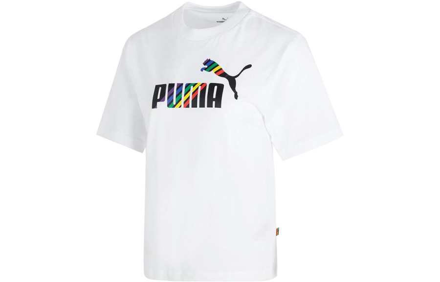 PUMA Drop Shoulder Sleeve T Shirt Women's White