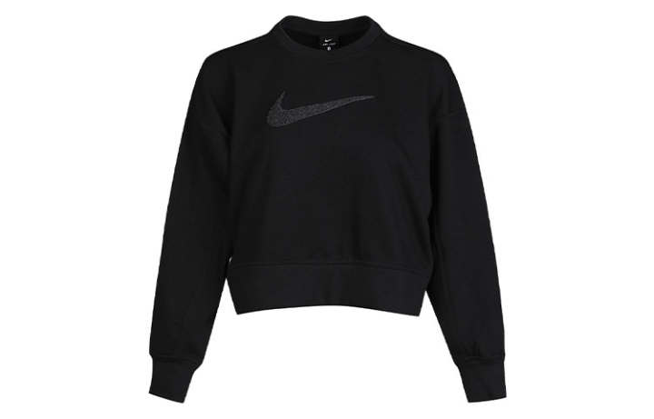 Nike Nike Sweatshirts Women's Black Crew Neck Moderate Regular