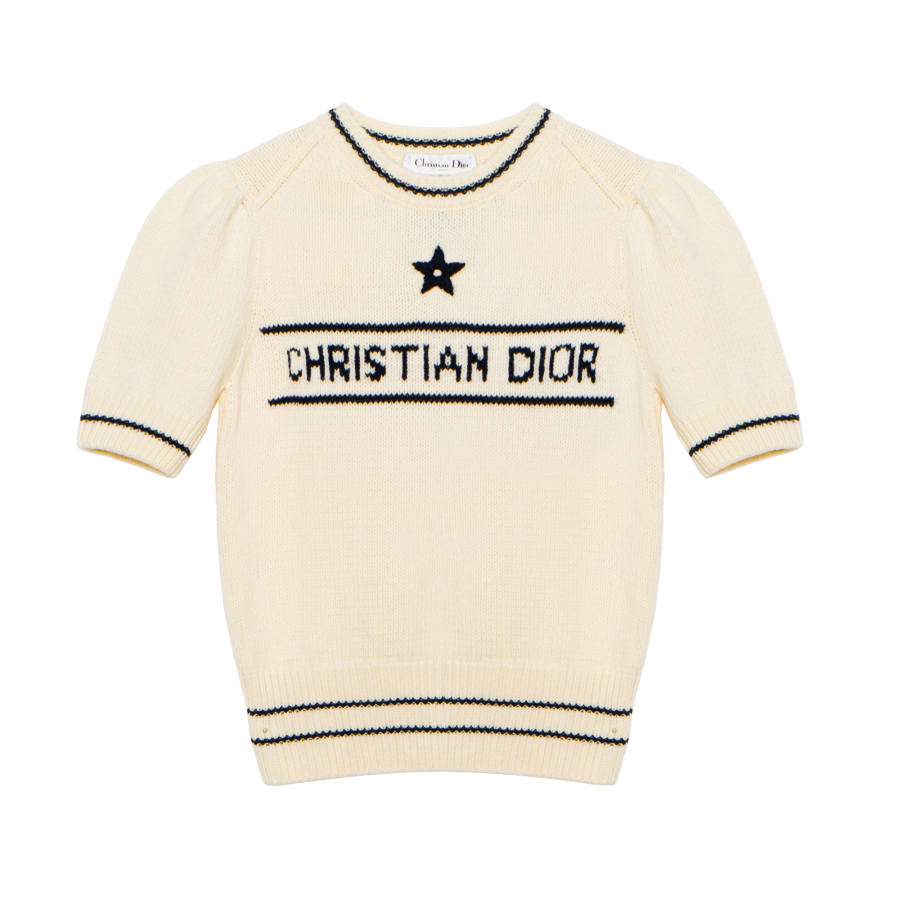 DIOR FW21 Cashmere Sweater Women's Beige