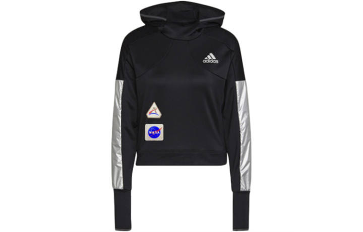 Adidas Adidas Sweatshirts Women's Black Hooded Moderate Regular