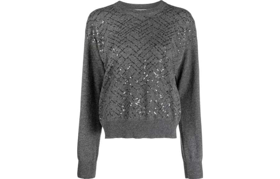 Brunello Cucinelli 【Previous Season】sequin-embellished wool jumper
