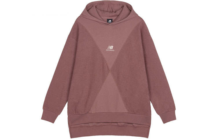 New Balance New Balance Sweatshirts Women's Cameo Brown Hooded Moderate Regular