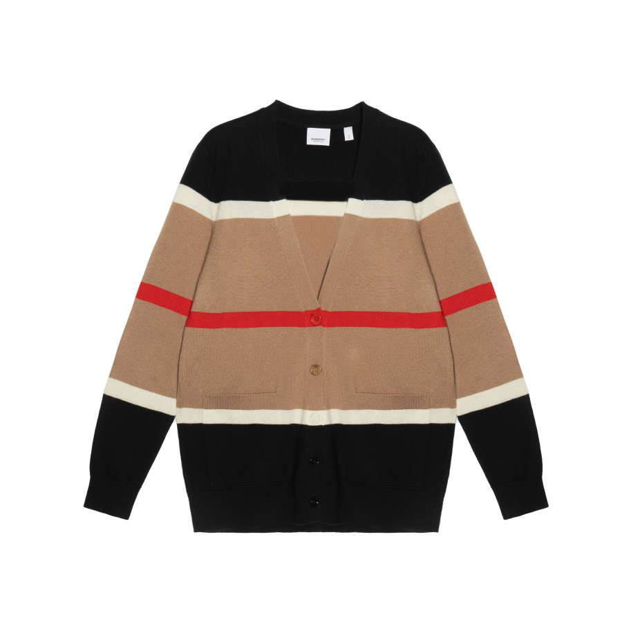 Burberry Icon Stripe Knitted Cardigan