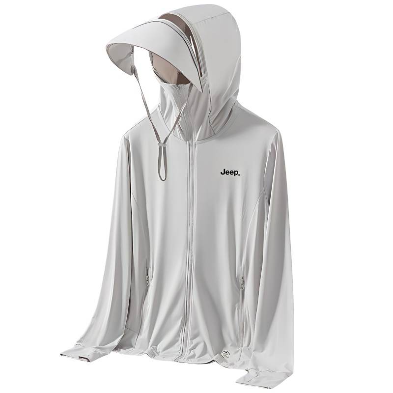 Jeep Sun Protection Clothing Unisex Hooded Thin Straight Fit