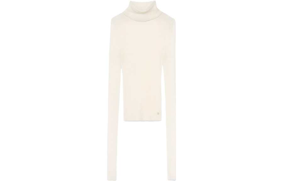 GUCCI Sweaters Women's Ivory White Turtleneck Moderate Other