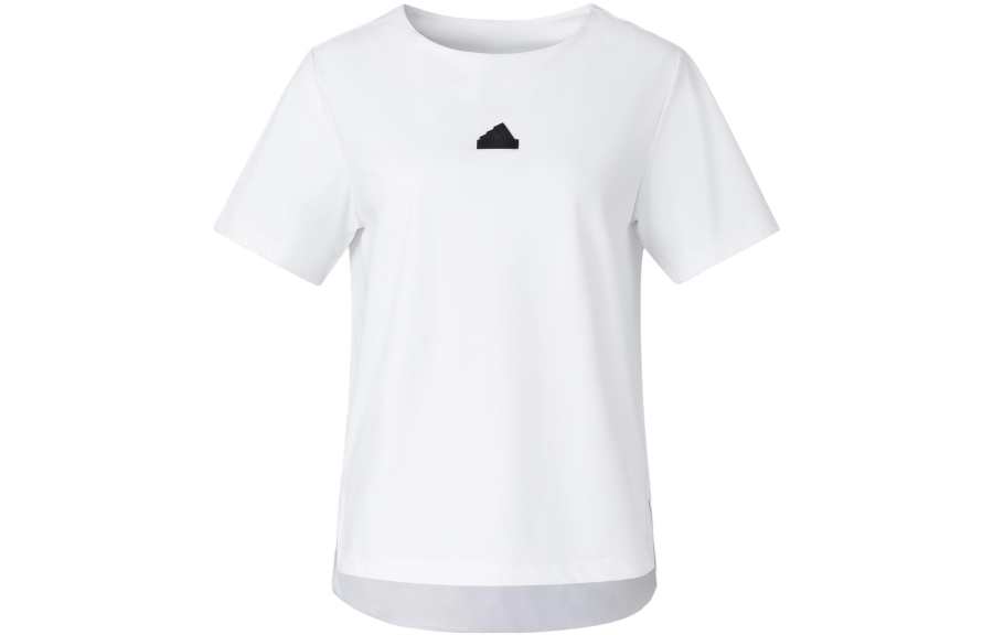 Adidas Adidas T Shirts Women's White Crew Neck Moderate Straight Fit