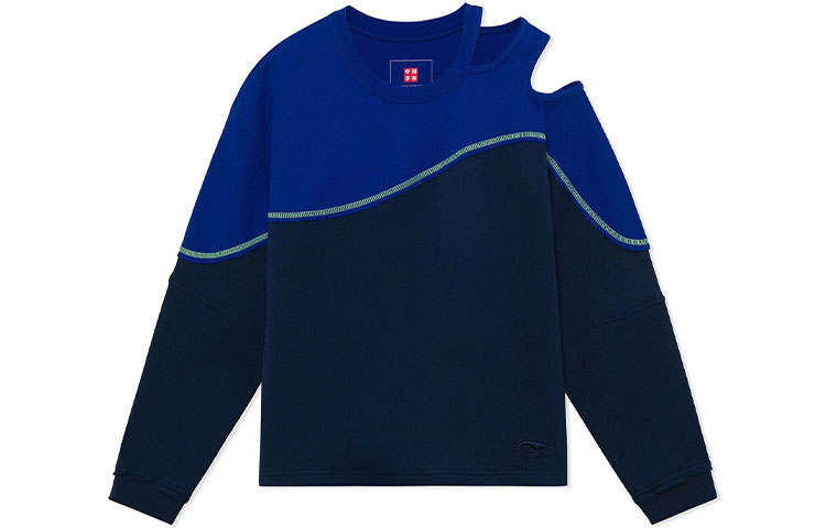 Li-Ning Li Ning Sports Basketball Collection Sweatshirt Women's Blue