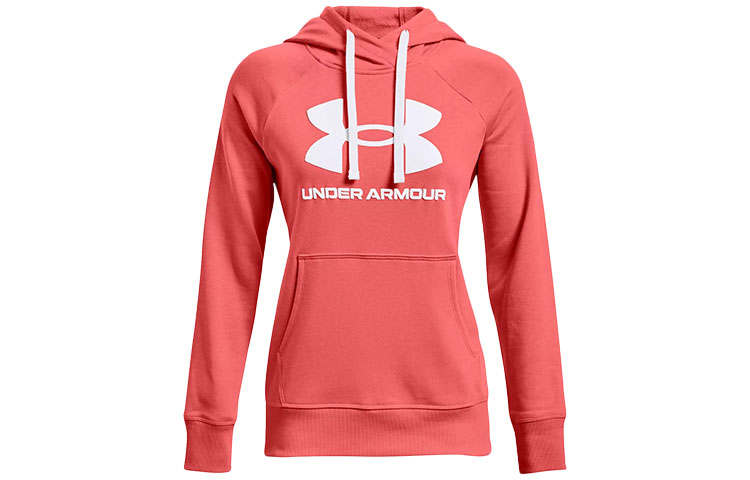Under Armour Sweatshirts Women's Orange Hooded Moderate Regular