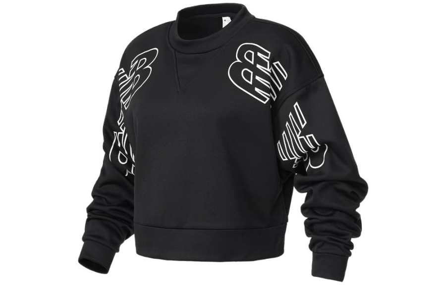 New Balance New Balance Knitted Fabric Top Sweatshirt Women's Black