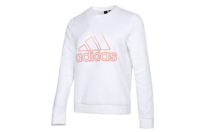 Adidas Adidas Sweatshirts Women's White Crew Neck Moderate Regular