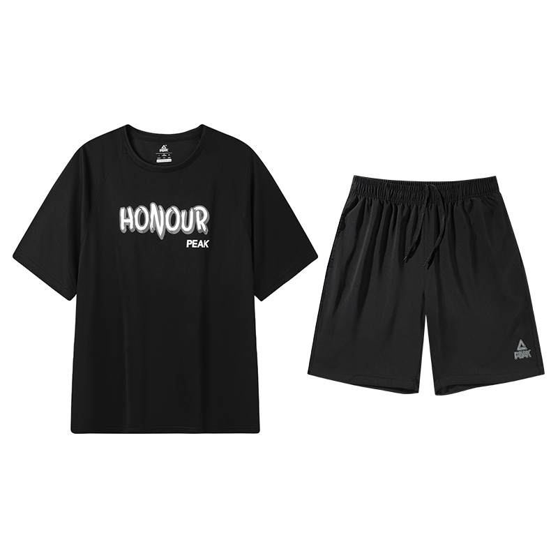 PEAK PEAK Running Clothing Sets Unisex Black