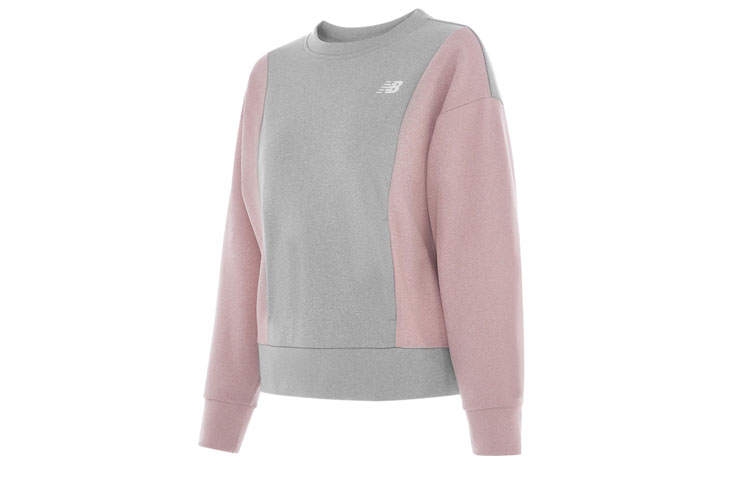 New Balance New Balance Sweatshirt Women's Gray Pink Multicolor