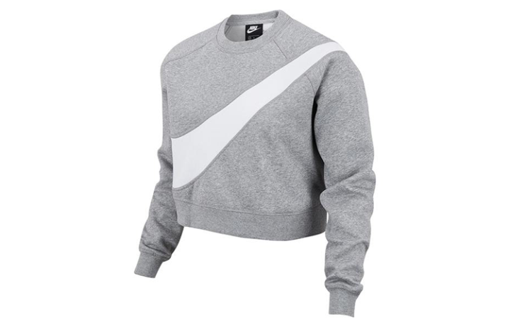 Nike Nike Sweatshirts Women's Gray Crew Neck Moderate Regular