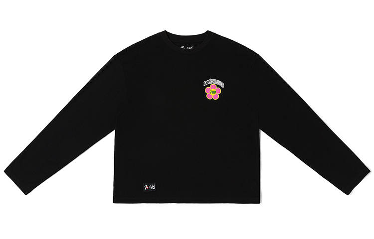 Lee T Shirts Women's Black Crew Neck Moderate Straight Fit