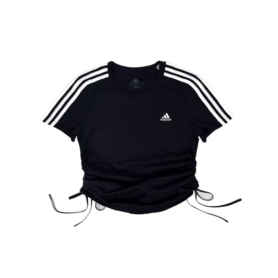 Adidas Adidas T Shirts Women's Black Crew Neck Moderate Straight Fit