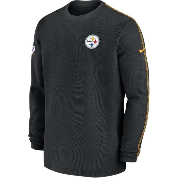 Nike Nike Men's Black Pittsburgh Steelers 2024 Sideline Coaches Long Sleeve Top