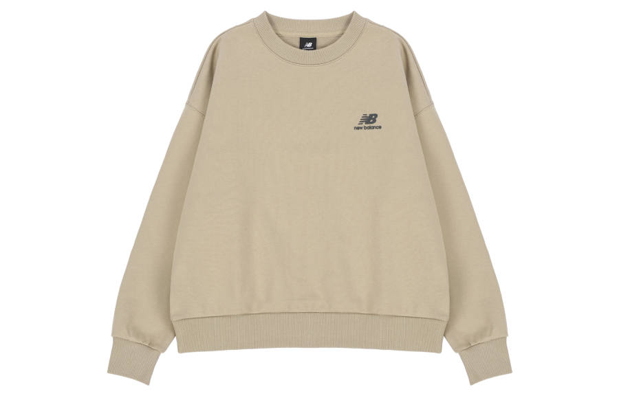 New Balance New Balance Sweatshirts Women's Khaki Crew Neck Moderate Regular