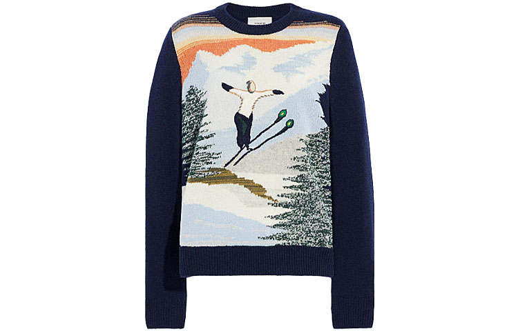 COACH FW21 Sweater Women's Marine Blue