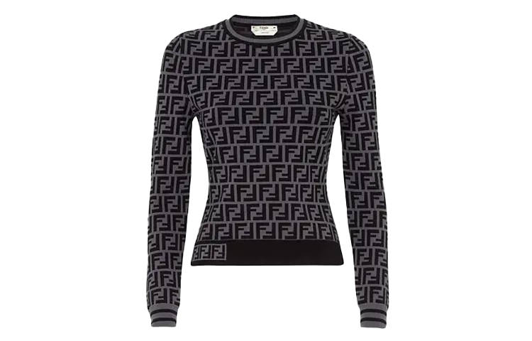 FENDI Knitwear Women's Black Gray