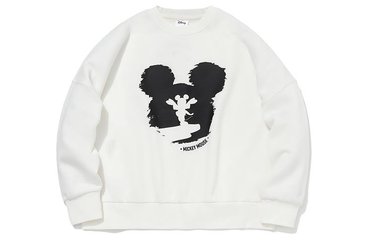 Li-Ning Li Ning X Disney Sweatshirts Women's Ivory Crew Neck Thickened Regular