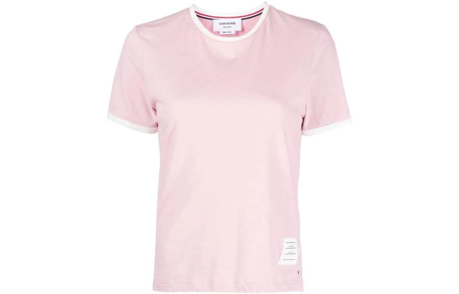 THOM BROWNE Thom Browne contrast-trim T-shirt
